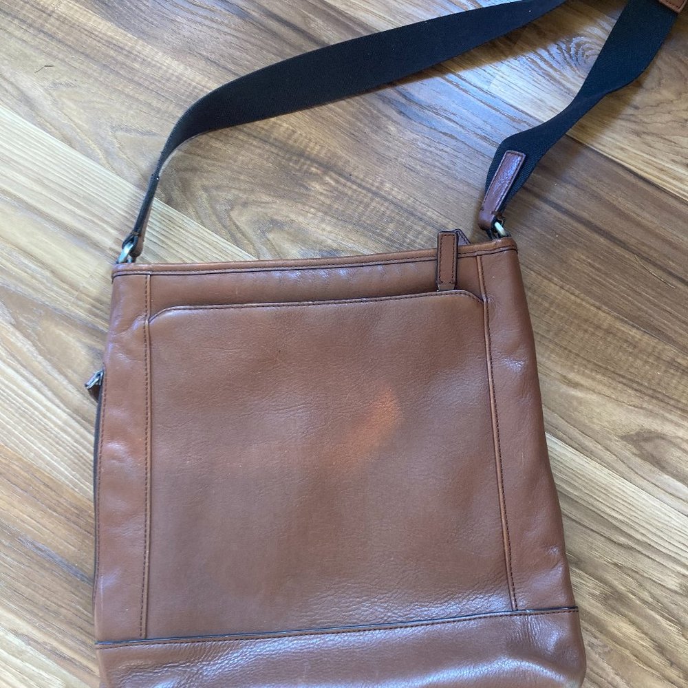 Coach leather messenger bag